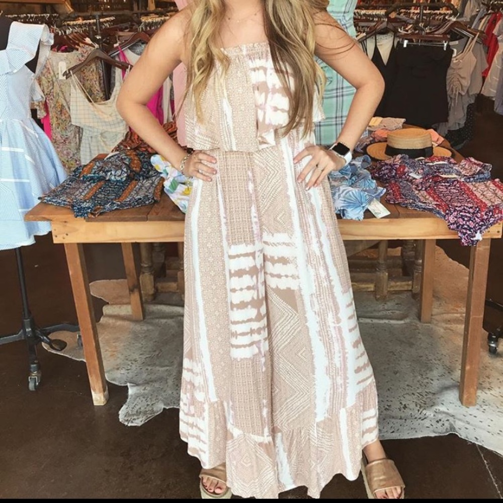 Tribal print jumpsuit